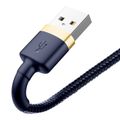 Baseus Cafule Lightning kábel 1,5A 2 m (zlatý+tmavomodrý)