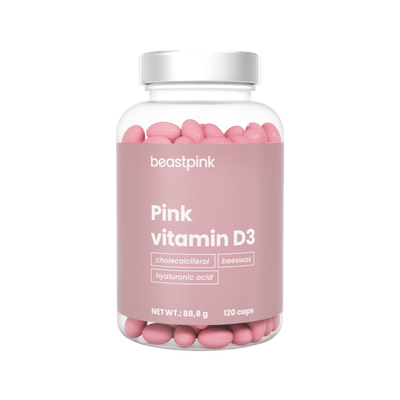 Pink Vitamín D3 2000 IU - BeastPink