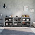 vidaXL Komody 3 ks betónovo sivé 60x35x70 cm kompozitné drevo