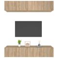 vidaXL TV skrinky 4 ks dub sonoma 80x30x30 cm spracované drevo