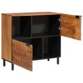 vidaXL Servírovacia skriňa Drevité hnedé dokončenie 80 x 33 x 75 cm