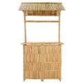 vidaXL Exteriérový barový stôl Prírodná 115 x 95 x 214 cm Bambus