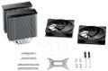 Be quiet! chladič CPU PURE ROCK PRO 3 / 2x120mm PWM fan / 6xheatpipe / stříbrný Chladic, pro CPU, pro Intel i AMD, socket 1851, 1700, 1200, 1150, 1151, 1155, AM5, AM4, 250W TDP, 2× 120mm ventilátor, 6 heatpipe