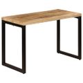 vidaXL Jedálenský stôl 115x55x76 cm masívne mangovníkové drevo a oceľ