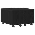 vidaXL Konferenčný stolík Čierny dub 60 x 60 x 38 cm Kompozitné drevo