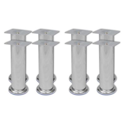 vidaXL Nohy na pohovku 8 ks okrúhle 180 mm chrómové