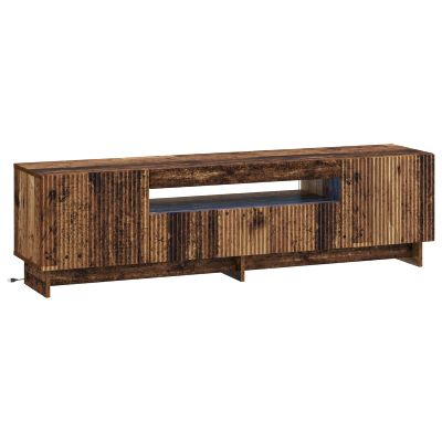 vidaXL LED TV kabinet Staré drevo Kompozitné drevo