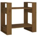 vidaXL Knižnica/deliaca stena medovohnedá 60x35x57 cm masívna borovica