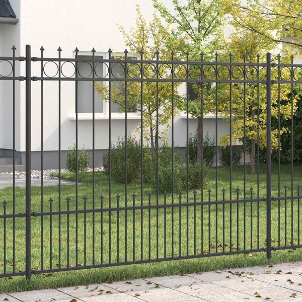 vidaXL Spike prstenec plot HORST Čierna