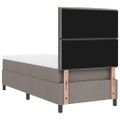 vidaXL Posteľ s pružinovým rámom Sivohnedá 90 x 200 cm látka