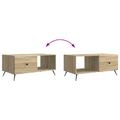 vidaXL Konferenčný stolík Dub sonoma 90 x 50 x 40 cm Kompozitné drevo