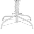vidaXL Umelý výklopný vianočný stromček so stojanom biely 210 cm