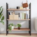 vidaXL Nástenná polica bledohnedá 100x60x2 cm ošetrený dubový masív