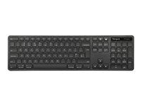 Klávesnica - full size - antibakteriálna - USB - QWERTY - severské jazyky - čierna