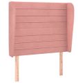vidaXL Čelo postele so záhybmi čierne 83x23x118/128 cm zamat