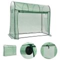 vidaXL Skleník s dverami na zips 200x80x170 cm