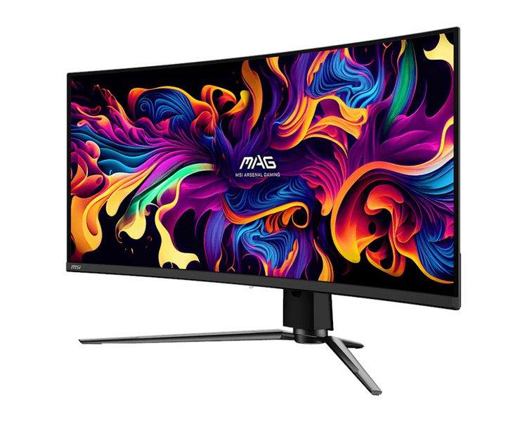 MSI MAG/341CQP/34"/QD-OLED/wQHD/175Hz/0,03ms/Černá/3R Monitor, 34", QD-OLED, 3440 × 1440 px, 175 Hz, 0,03 ms, HDMI 2.1, DP 1.4a, USB-C, KVM, HDR True Black 400, 1800R