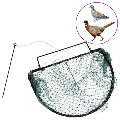 vidaXL Pasca na vtáky zelená 40 cm oceľ