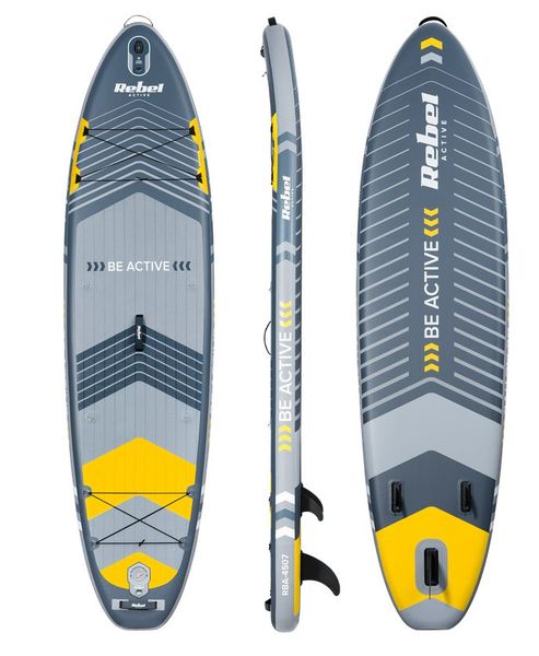 Paddleboard SUP REBEL ACTIVE RBA-4507-GR so sedadlom, sivý 11' 335x84x15 Paddleboard SUP REBEL ACTIVE RBA-4507-GR so sedadlom, šedý 11' 335x84x15