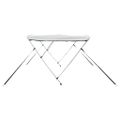 vidaXL Strieška Bimini s 3 oblúkmi a sieť. stenami 183x(170-182)x137cm