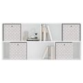 vidaXL skladacie úložné boxy 4 ks Krémovo 32x32x32 cm Netkaná textília