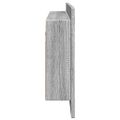 vidaXL LED kúpeľňová zrkadlová skrinka sivá sonoma 100x12x45 cm