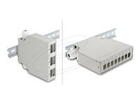 Delock vláknový patch panel 6 portov