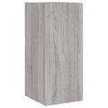 vidaXL TV nástenné skrinky s LED svetlami 2ks sivé sonoma 30,5x35x70cm