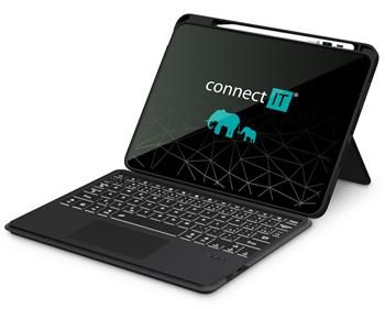CONNECT IT TabCase podsvietená bezdrôtová klávesnica s puzdrom pre iPad 10.9" ČIERNA