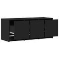 vidaXL TV stolík s LED čierny 97x34x40 cm kompozitné drevo