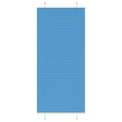 vidaXL Plisovaná roleta modrá 85x200 cm Šírka látky 84,4 cm Polyester