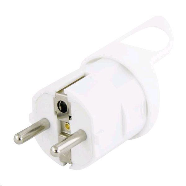 Vidlice EMOS P0039 úhlová pro prodlužovací kabel, bílá