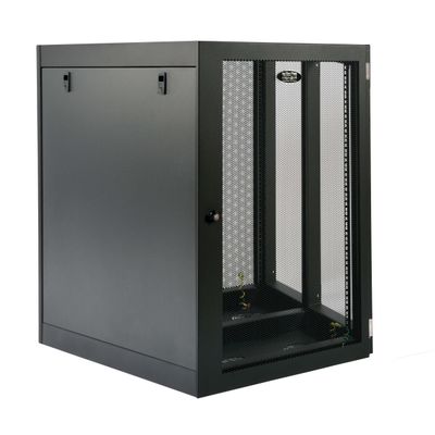 Skriňa SmartRack 18U, Š = 920mm, Hl = 630mm, hĺbka pre servery, pre vysoké zaťaženie, montáž na stenu