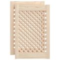 vidaXL Dvere skrinky mriežkový dizajn 2 ks 39,5x61,5 cm masív borovica