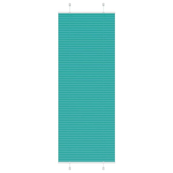 vidaXL Plisovaná roleta petrolejovo zelená 80x200 cm šírka látky 79,4 cm polyester
