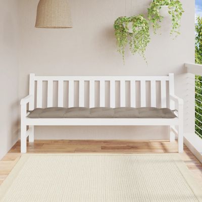 vidaXL Podložka na záhradnú lavičku 180x50x7 cm, oxfordská látka