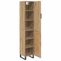 vidaXL Highboard Remeselný dub 34,5 x 34 x 180 cm Kompozitné drevo