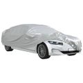 vidaXL Plachta na auto pre sedan s popruhmi plná strieborná XL PEVA
