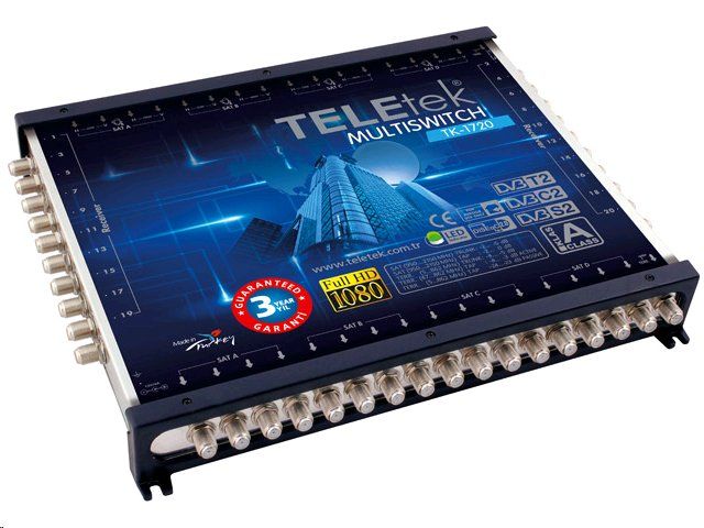 TeleTek multiprepínač 17/20 kaskádový