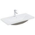 vidaXL Súprava kúpeľňového nábytku sivá drevotrieska