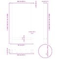 vidaXL Nohy barového stola, prírodná oceľ, 2 ks, 60 x (100-101) cm, oceľ
