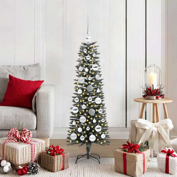 vidaXL Umelý vianočný stromček Zelená 120 cm PVC, plast a oceľ