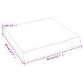 vidaXL Kúpeľňová doska 40x40x(2-6) cm neošetrený masív