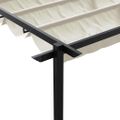 vidaXL Altánok 300 x 300 x 200 cm Krémová Polyester