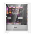 Počítačová skriňa Darkflash DRX70 MESH + 4 RGB ventilátory (biela)