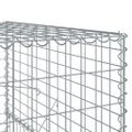 vidaXL Gabiónový kôš s krytom 700x100x150 cm pozinkované železo