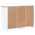 vidaXL Komoda BODO biela 115,5x44x80 cm borovicový masív
