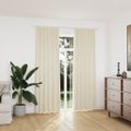 vidaXL Zatemňovacie závesy 2 ks s háčikmi, zamat, krémové 140x225 cm