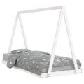 vidaXL Rám detskej postele biely 90x200 cm masívna borovica