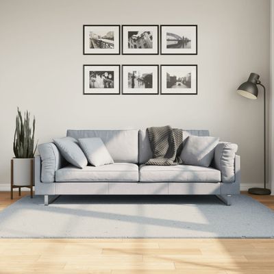 vidaXL Koberec HUARTE s krátkym vlasom umývateľný modrý 140x200 cm